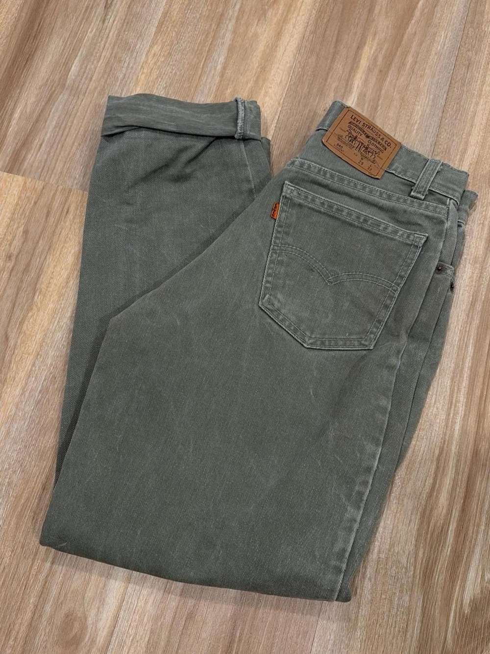 80s Levi's Olive Orange tag distressed Pants